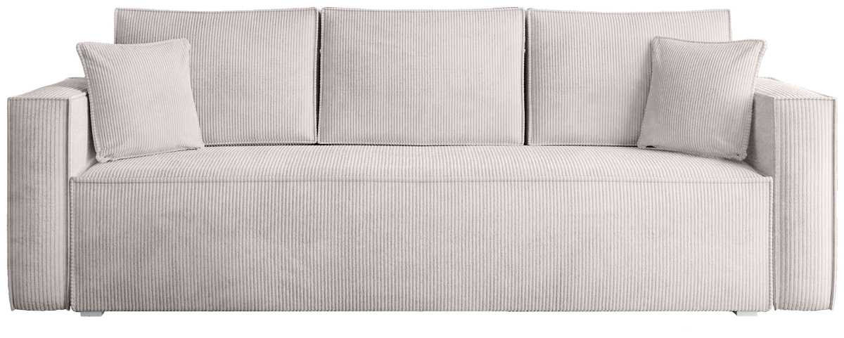 Sofa rozkładana z funkcją spania TOP brudna biel sztruks