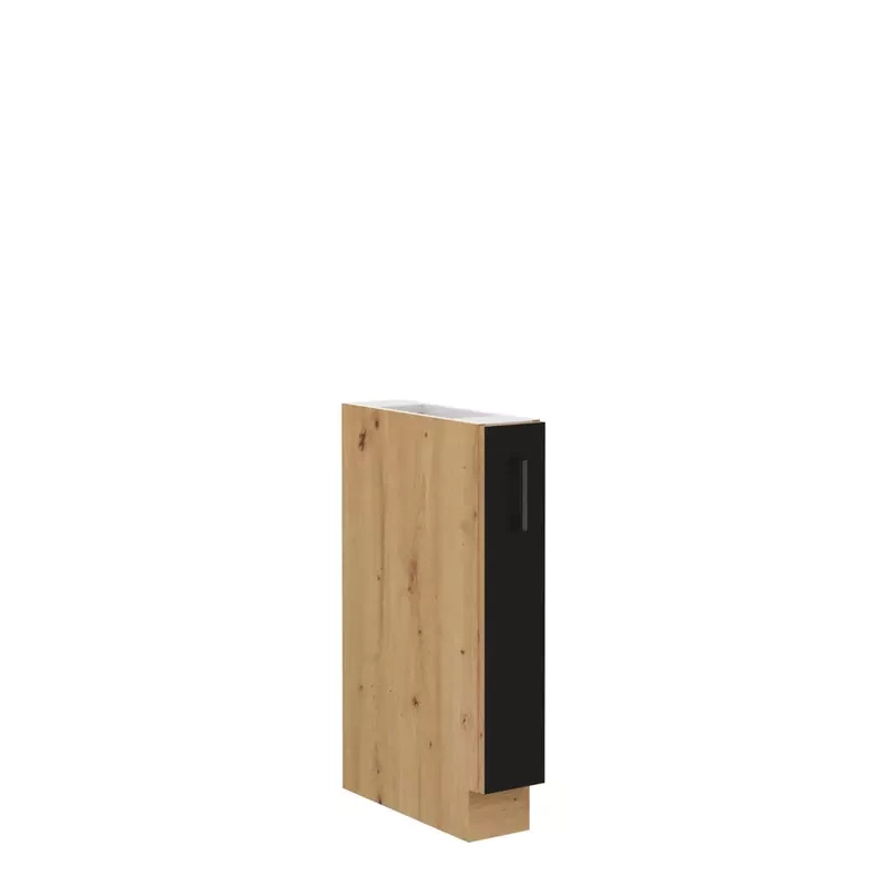 Szafka cargo 15 cm artisan czarny MILANO