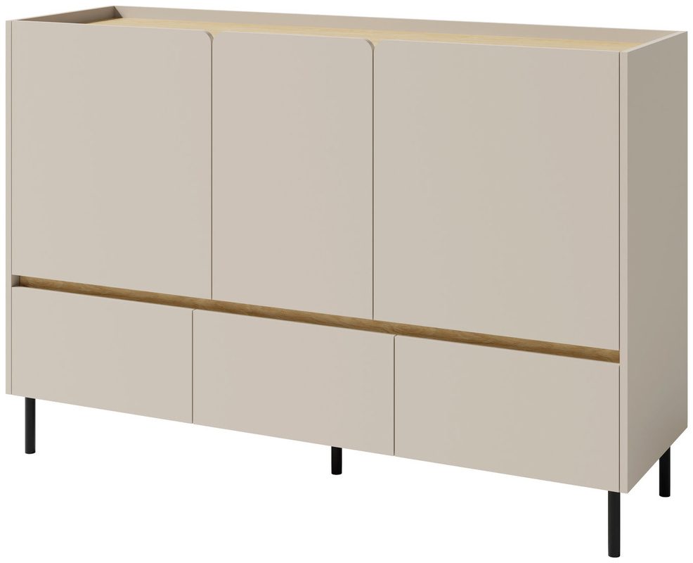 Nowoczesna komoda młodzieżowa na nóżkach 150 cm LISSARO