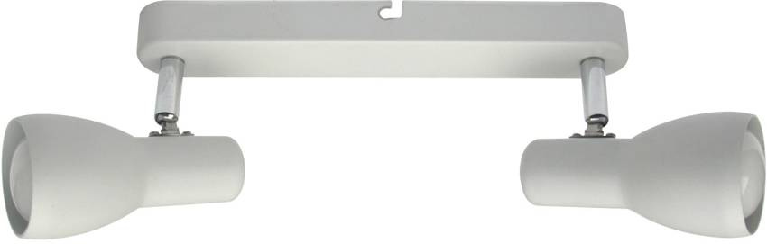 Biała lampa sufitowa Picardo listwa dwupunktowa 2x40W