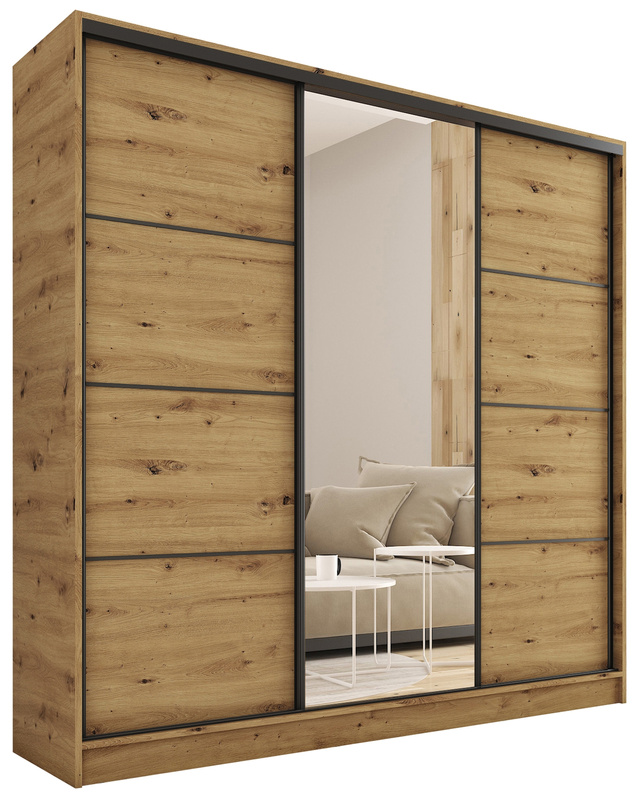 Szafa dąb artisan 180 cm LOFT