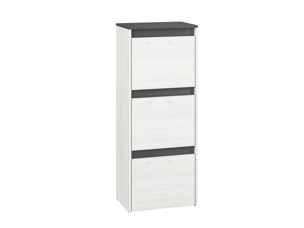 Wysoka wąska szafka na buty do przedpokoju 50 cm HYGA