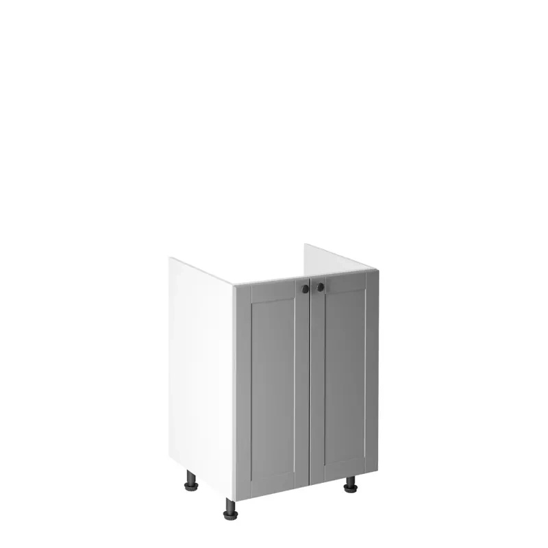 Szafka kuchenna pod zlew 60 cm szara LATERANI
