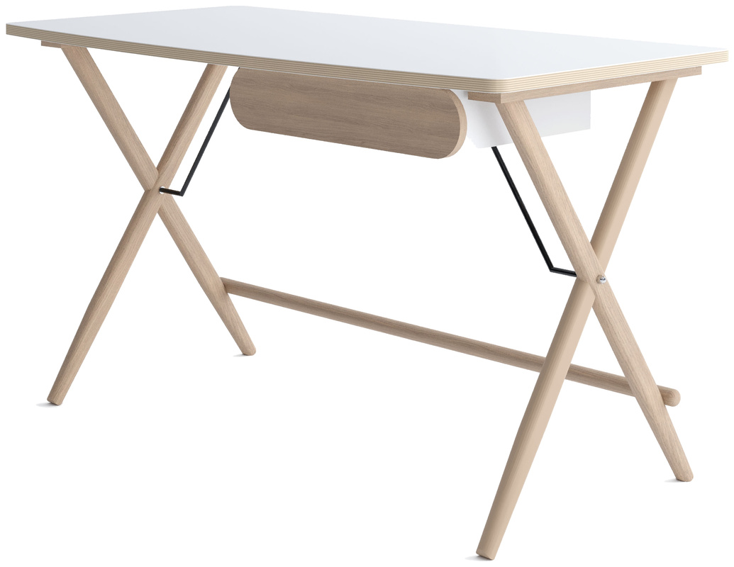 Skandynawskie biurko z szufladą 135x67 cm MATCH