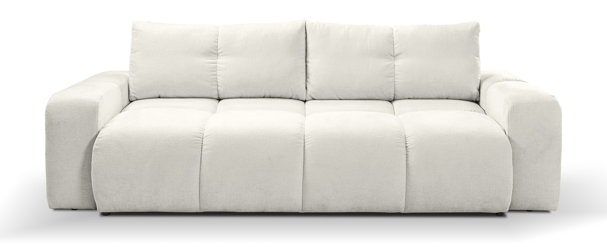 Pikowana sofa rozkładana do salonu z funkcją spania SAVINO