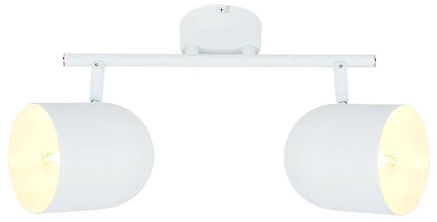 Lampa listwa ścienna/sufitowa biała 2xE27 Azuro