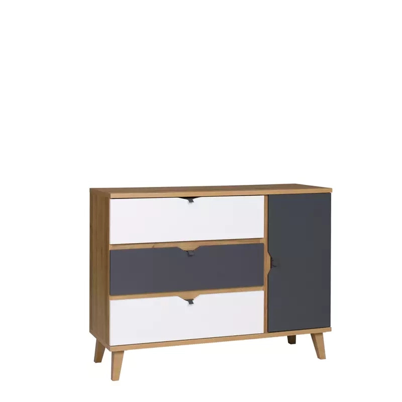 Komoda skandynawska z szufladami 120 cm MERKURY