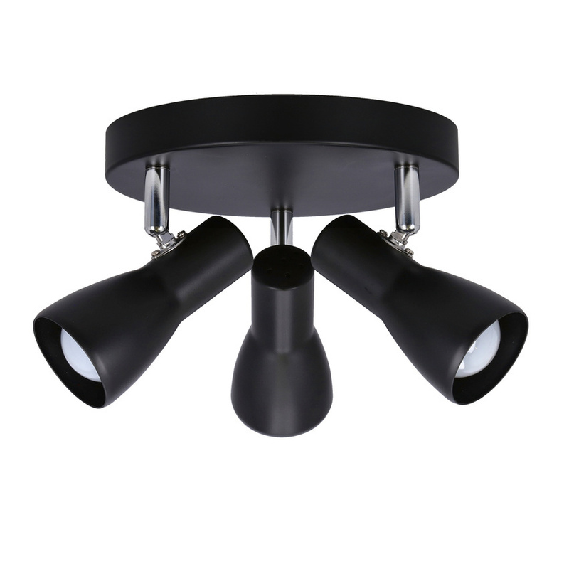 Lampa sufitowa plafon czarny mat regulowany Picardo