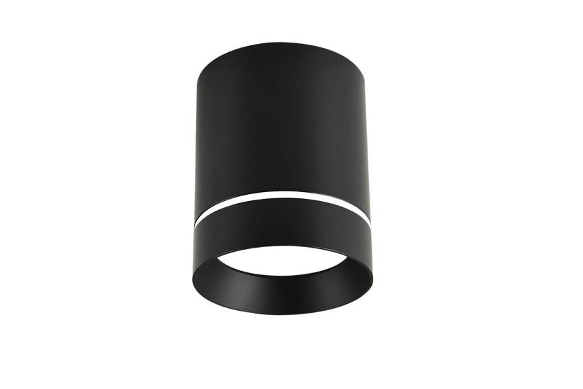 Lampa sufitowa Tuba czarna oprawa GU10 15W