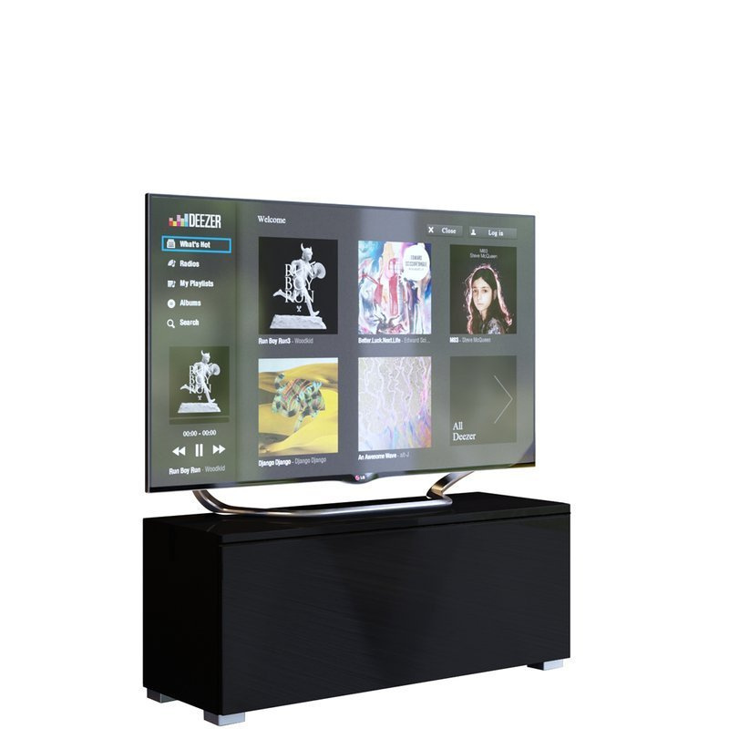 Czarna szafka pod telewizor 105 cm PREMIUM