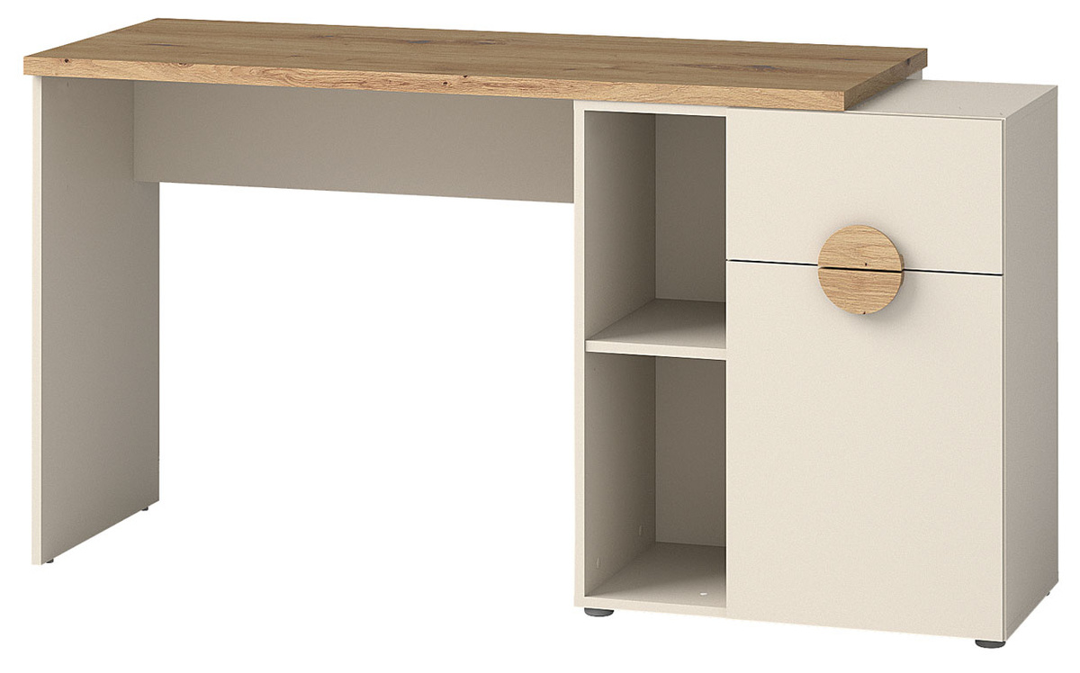 Nowoczesne biurko młodzieżowe z szufladą 130-170 cm MAGNESIA