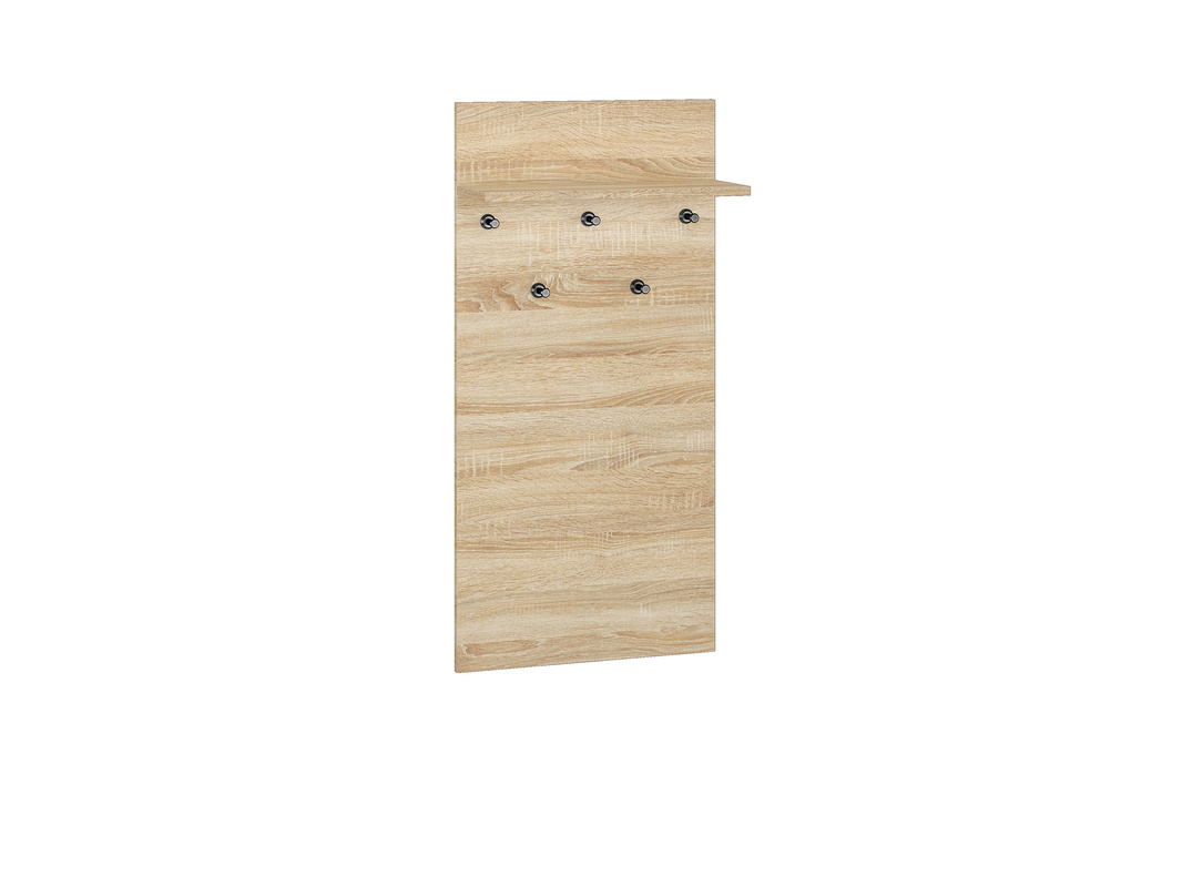 Wieszak do przedpokoju na ścianę 50 cm CARO dąb sonoma