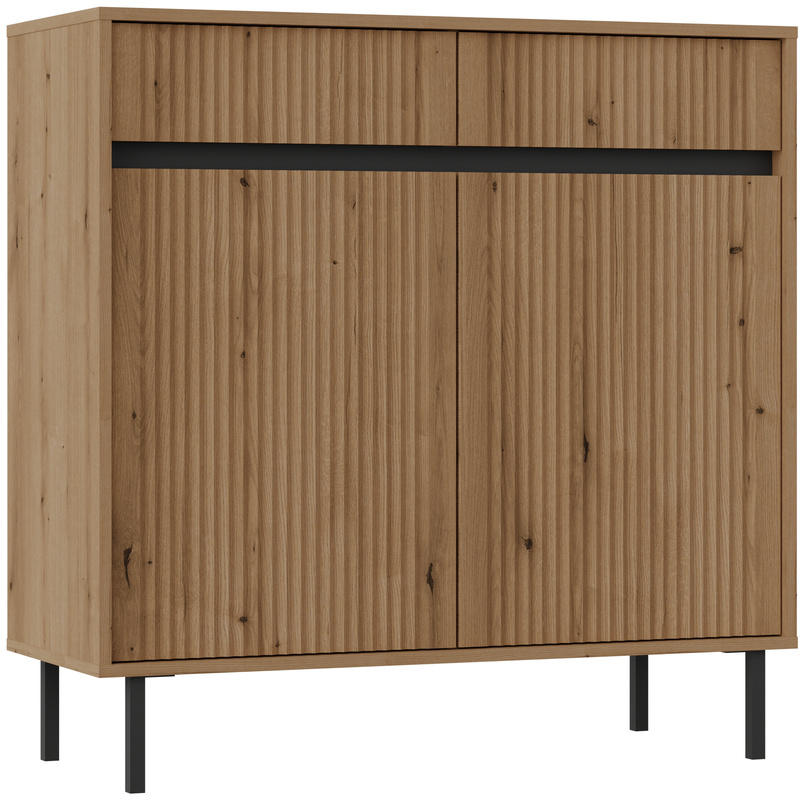 Dwudrzwiowa komoda z szufladami 100 cm do salonu OMEGA