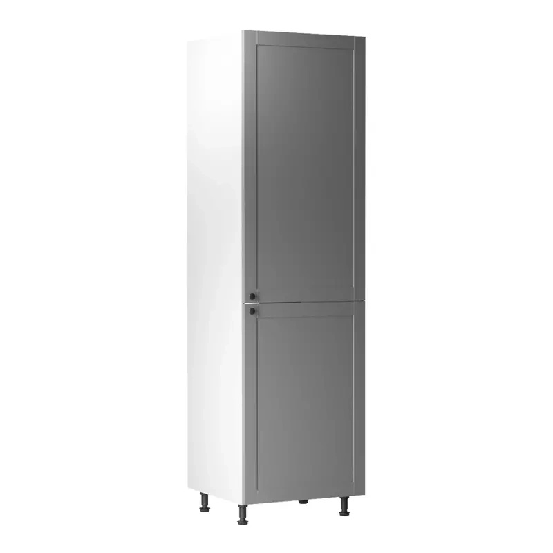 Szafka do zabudowy lodówki szara 60 cm LATERANI