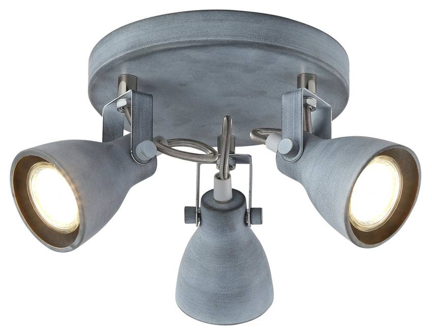 Lampa sufitowa plafon 3X40W GU10 szary matowy Ash