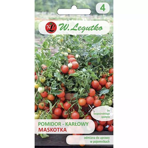 1 szt, Pomidor cherry Maskotka - Nasiona: Ilość w opakowaniu: 0.5 g