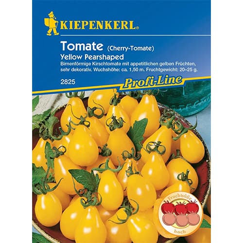 Pomidor koktajlowy Yellow Pearshaped - Nasiona. Ilość w opakowaniu: 1 opak - GradinaMax