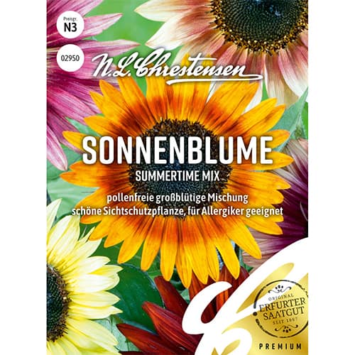 Słonecznik ozdobny Summertime, mix - Nasiona. Ilość w opakowaniu: 1 opak - GradinaMax