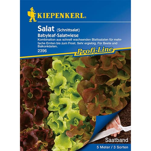 Sałata Babyleaf (młode listki), mix - Nasiona. Ilość w opakowaniu: 1 opak - GradinaMax
