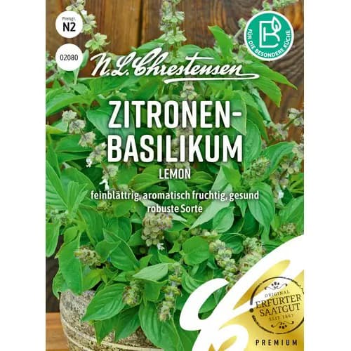 Bazylia cytrynowa Lemon - Nasiona. Ilość w opakowaniu: 1 opak - GradinaMax