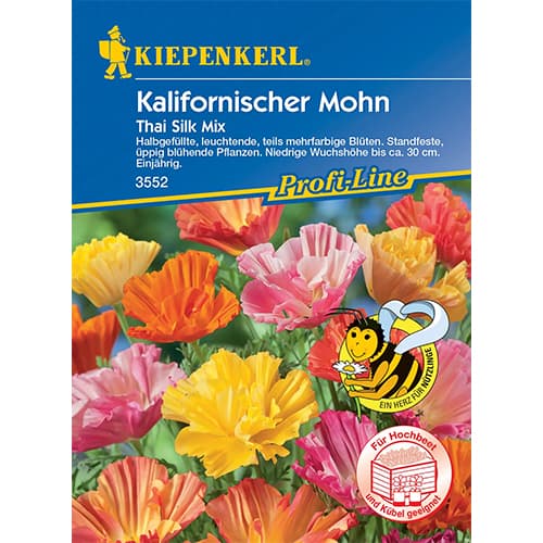 Maczek kalifornijski Thai Silk Mix - Nasiona. Ilość w opakowaniu: 1 opak - GradinaMax