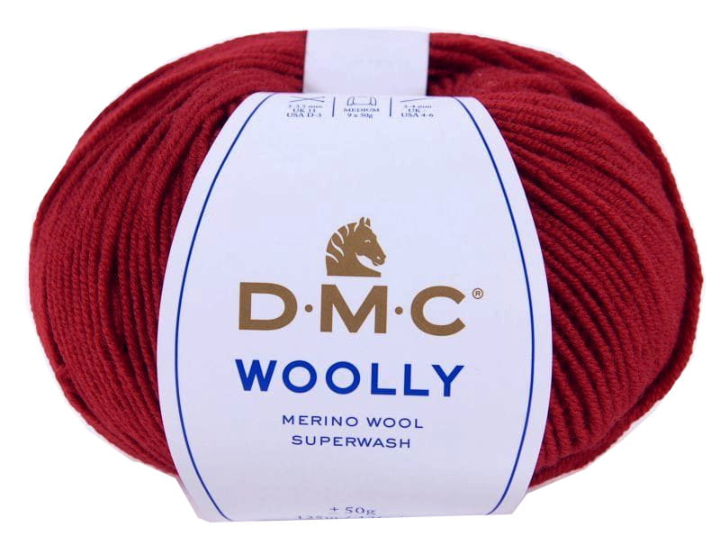 Włóczka DMC Woolly 100% wełna merino kol. 52 karmin