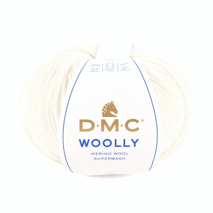 Włóczka DMC Woolly 100% wełna merino kol. 01 ciepła biel
