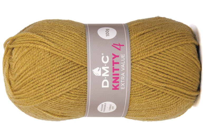 WŁÓCZKA DMC KNITTY 4 KOL. 666 / ZŁOTY