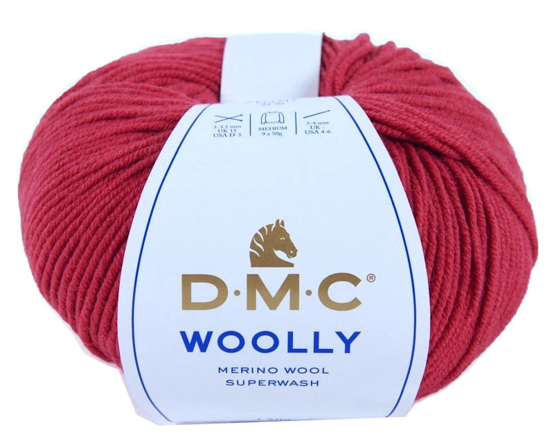 Włóczka DMC Woolly 100% wełna merino kol. 55 ciemny róż