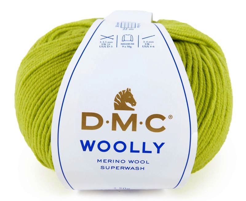 Włóczka DMC Woolly 100% wełna merino kol. 84 limonka