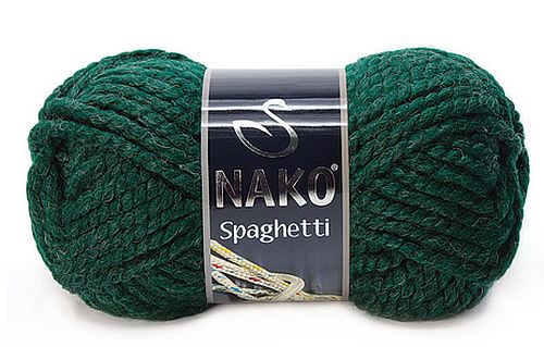 WŁÓCZKA NAKO Spaghetti kol. 3444 zielony #
