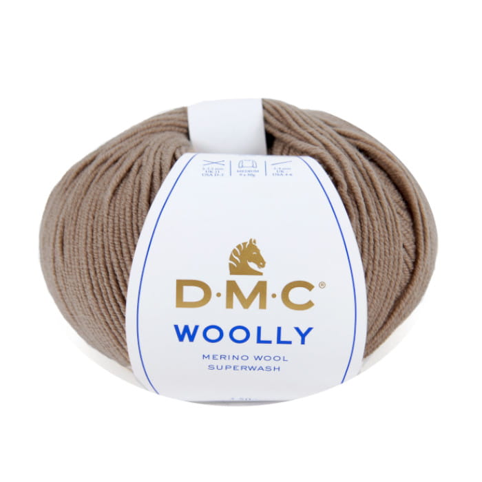 Włóczka DMC Woolly 100% wełna merino kol. 112 jasny brąz