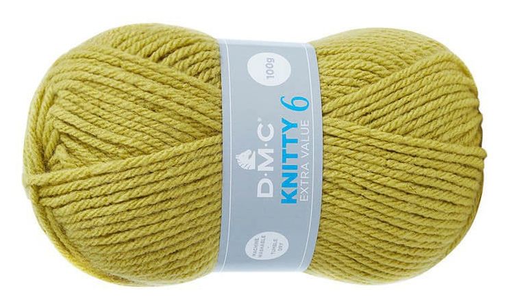 włóczka DMC KNITTY 6 kol. 785 / limonka