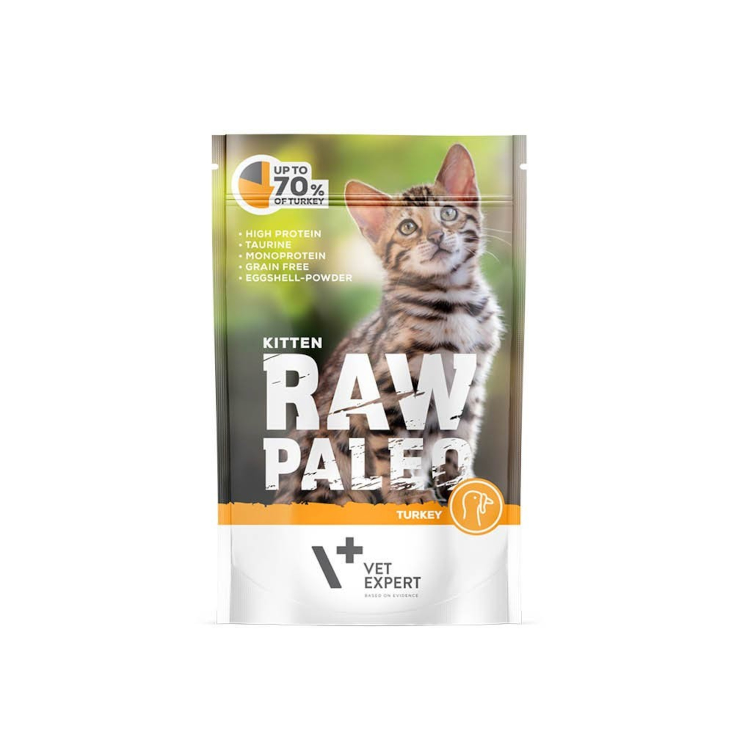 RAW PALEO KITTEN TURKEY 100g - mokra karma dla kociąt - indyk