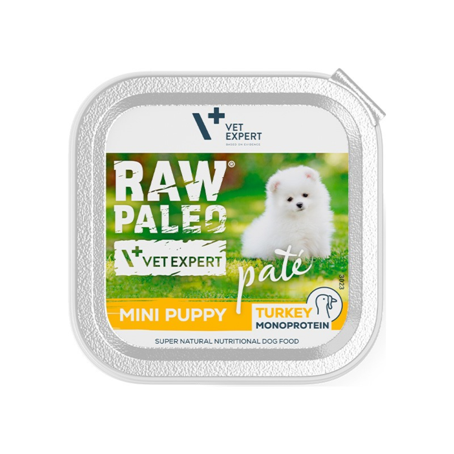 RAW PALEO PATE MINI PUPPY TURKEY - mokra karma dla szczeniąt - indyk 150 g