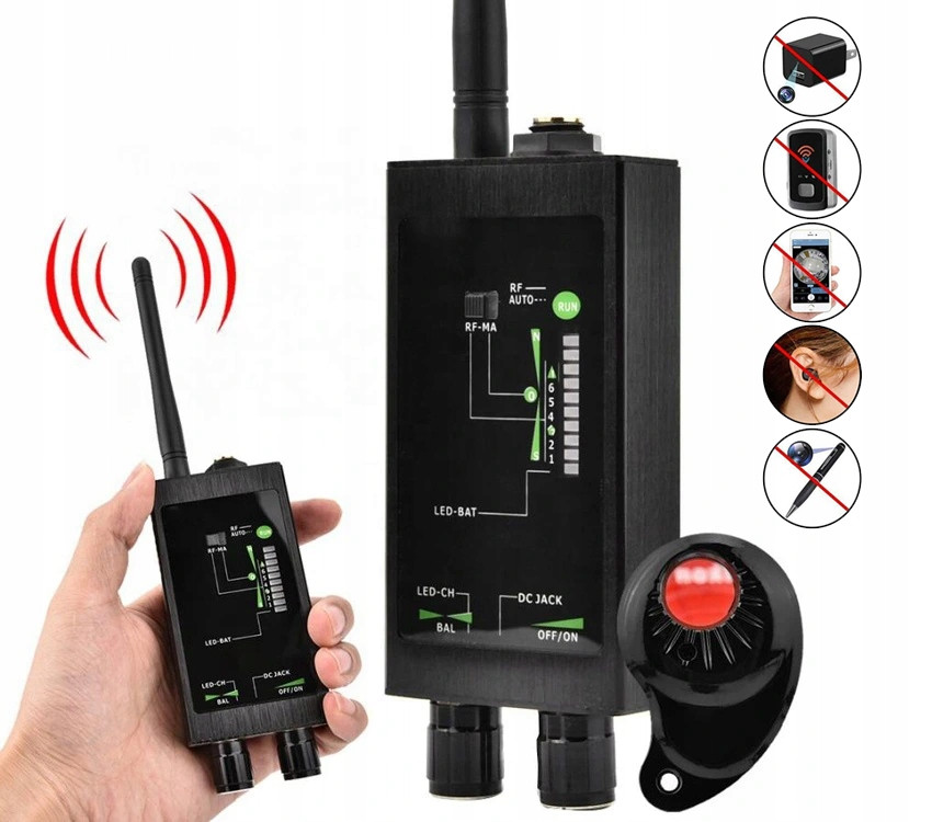 WYKRYWACZ LOKALIZATORÓW GPS KAMER PODSŁUCH MKM8000