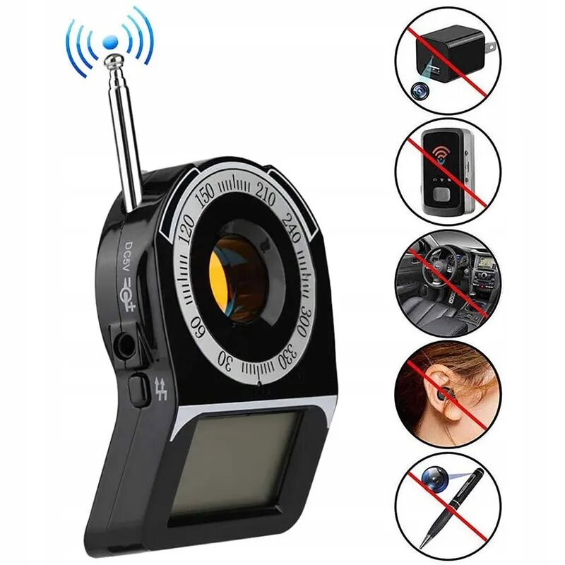 WYKRYWACZ LOKALIZATORÓW GPS KAMER PODSŁUCHÓW MK309