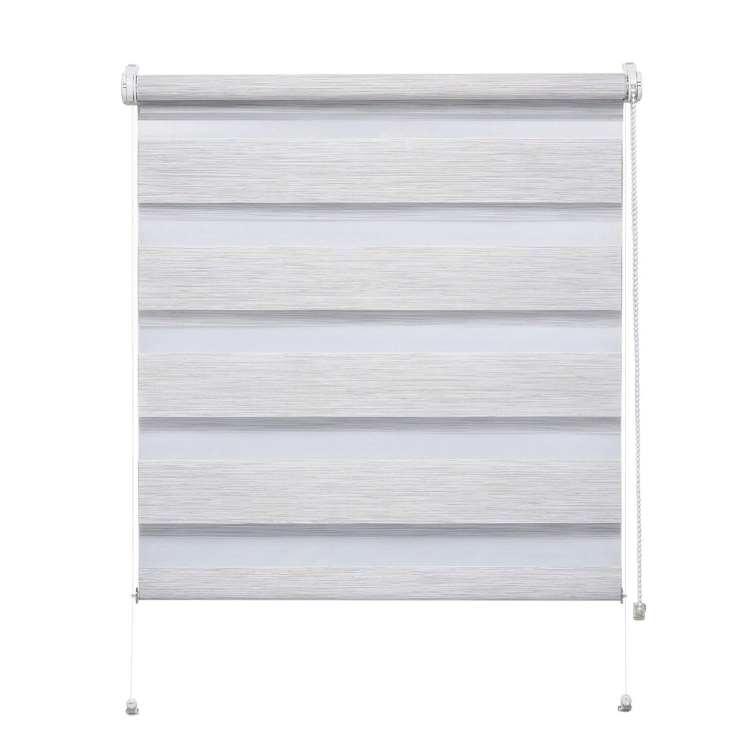 Mini roleta ZEBRA SILK Dzień/Noc stalowa 61,5 cm x 140 cm