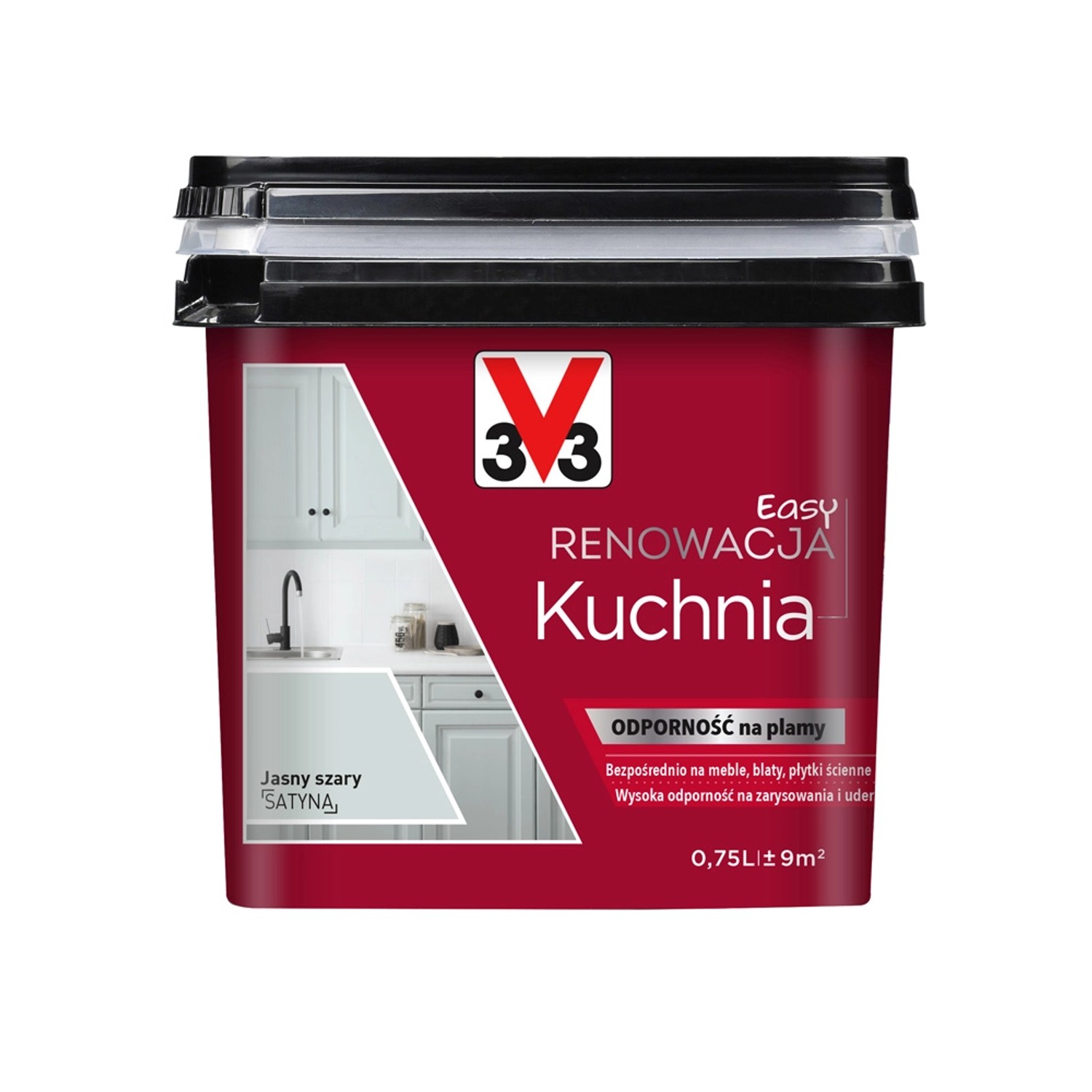 V33 Farba Easy Renowacja Kuchnia jasny szary 750 ml