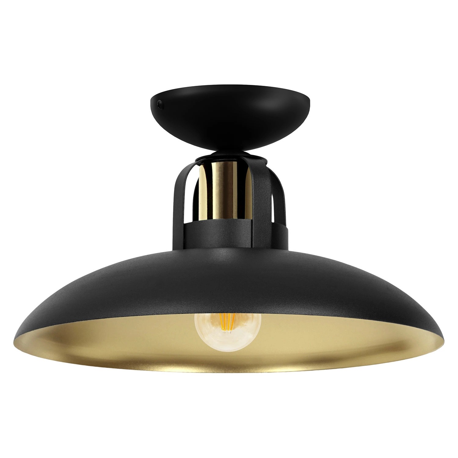 MiLAGRO Lampa sufitowa Felix 1x15W LED E27 czarna