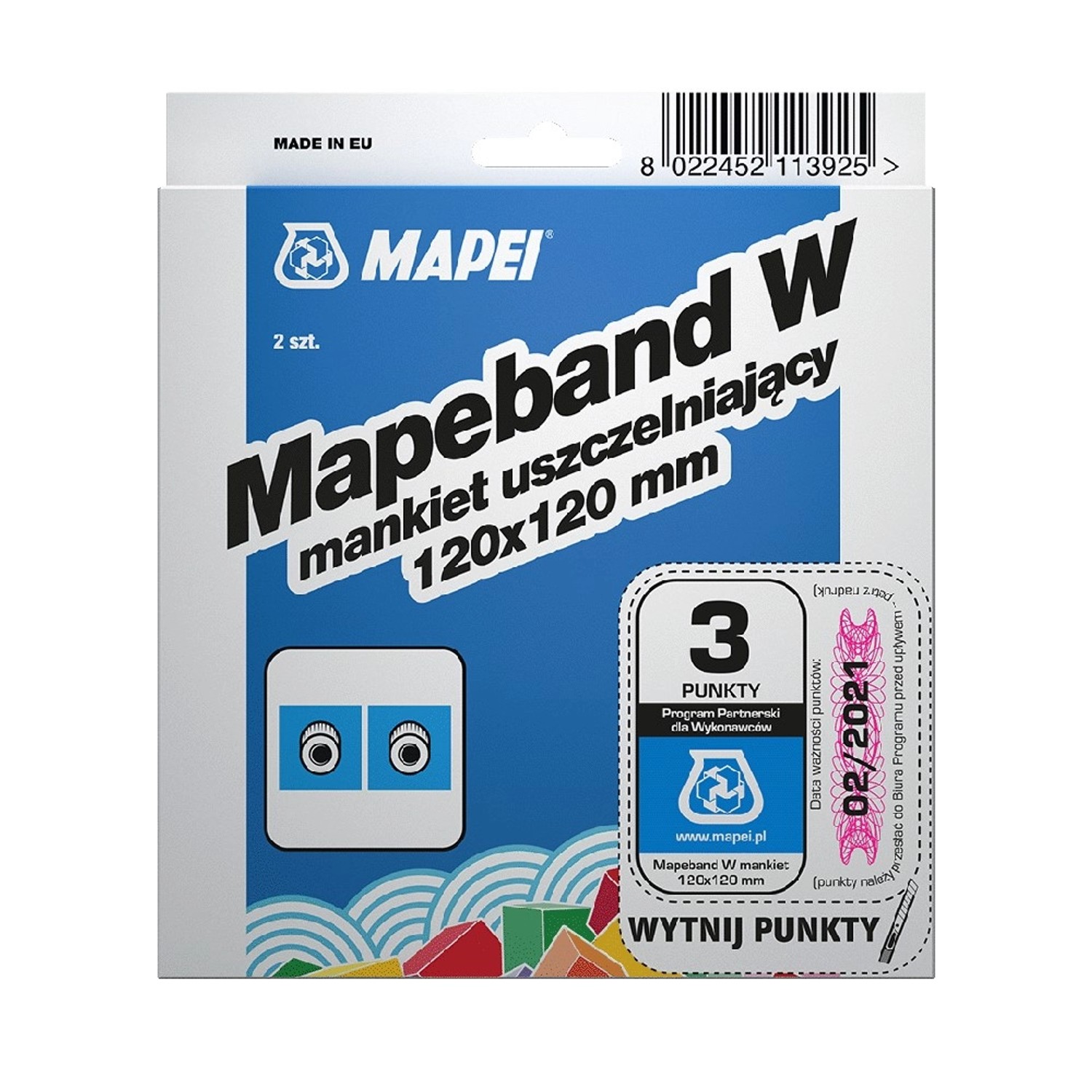 Mapei Mankiet uszczelniający Mapeband W