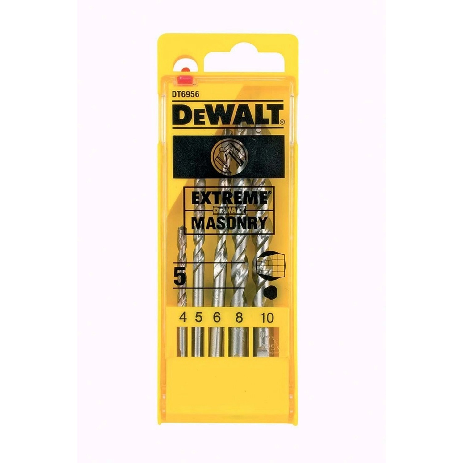 Dewalt Zestaw wierteł do betonu 4-10 mm 5szt.