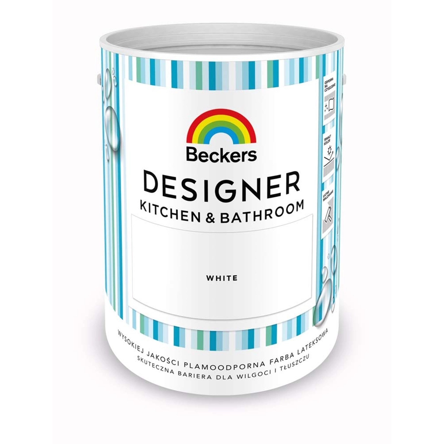 Farba Beckers Designer Kitchen&Bathroom White 5 l
