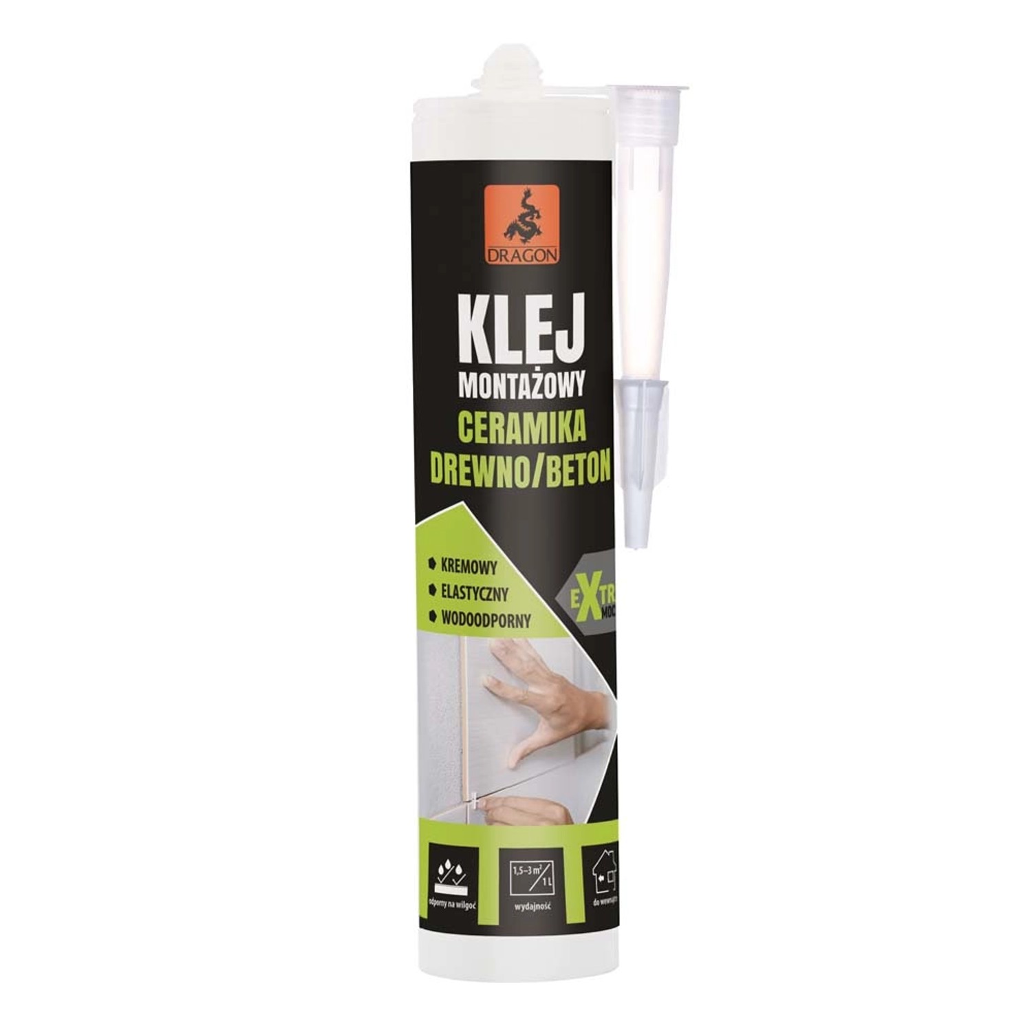 Dragon Klej montażowy do ceramiki, drewna, betonu 280 ml