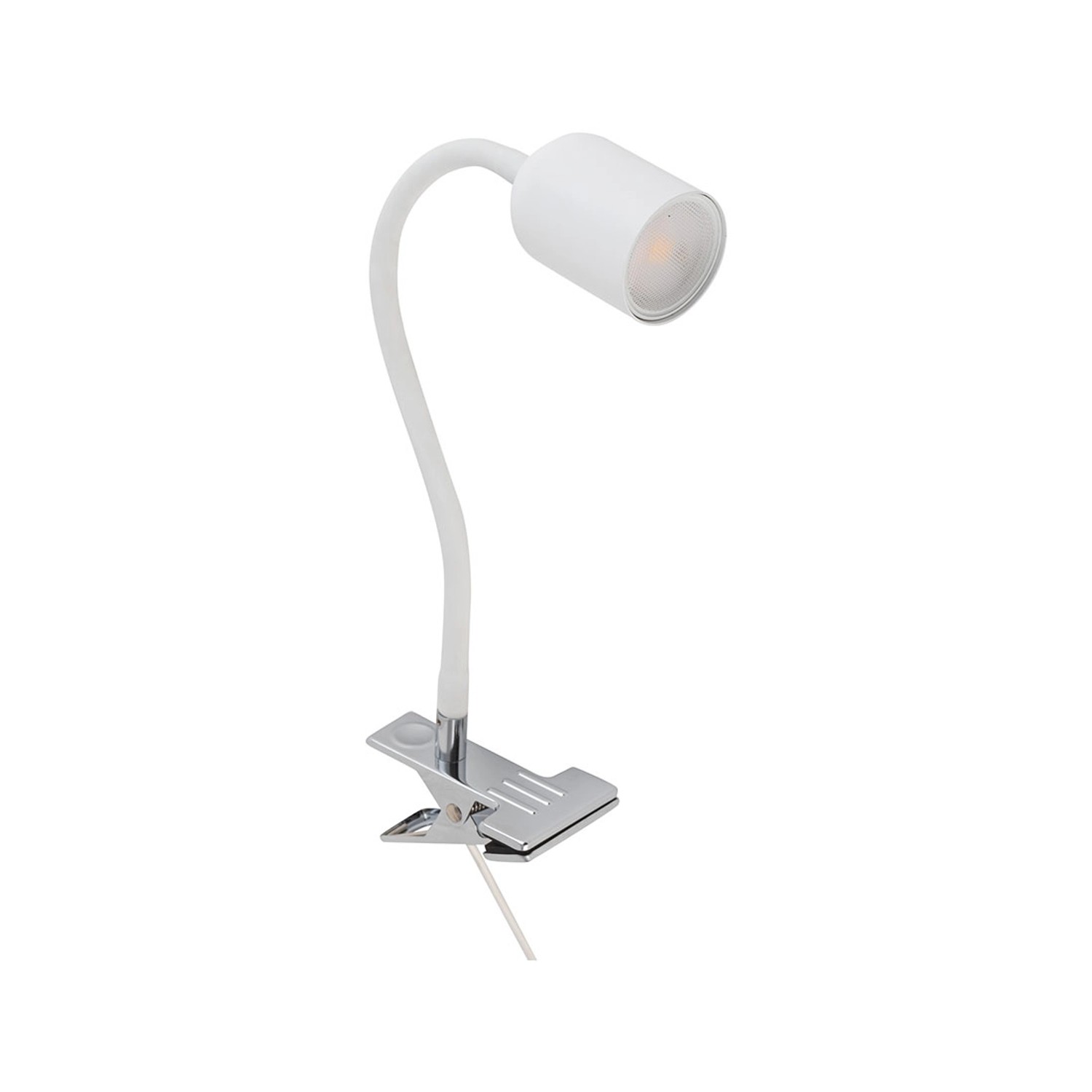 TK Lighting Lampka biurkowa TOP WHITE klips 1xGU10 5W