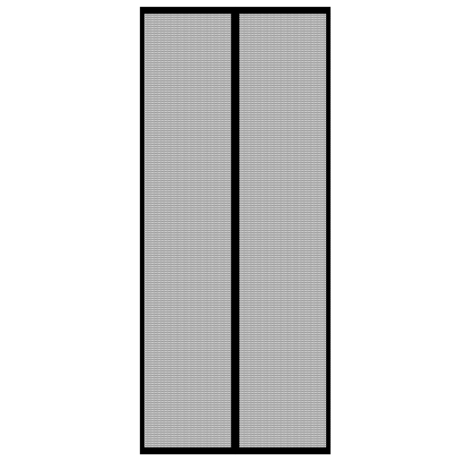 Gockowiak Moskitiera drzwiowa magnetyczna czarna 220 cm x 100 cm