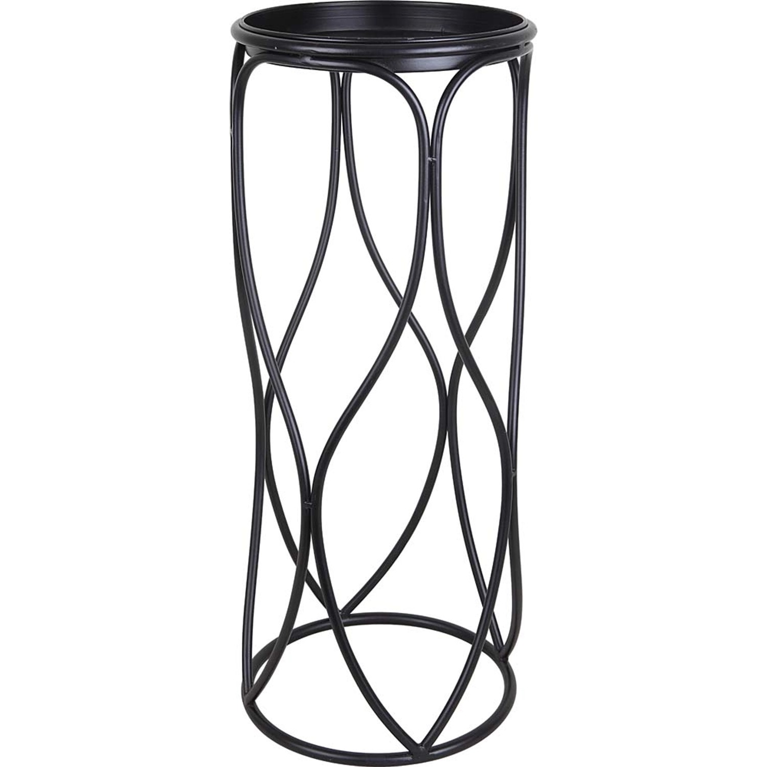 Kwietnik Twister S metal czarny - wys. 55 cm