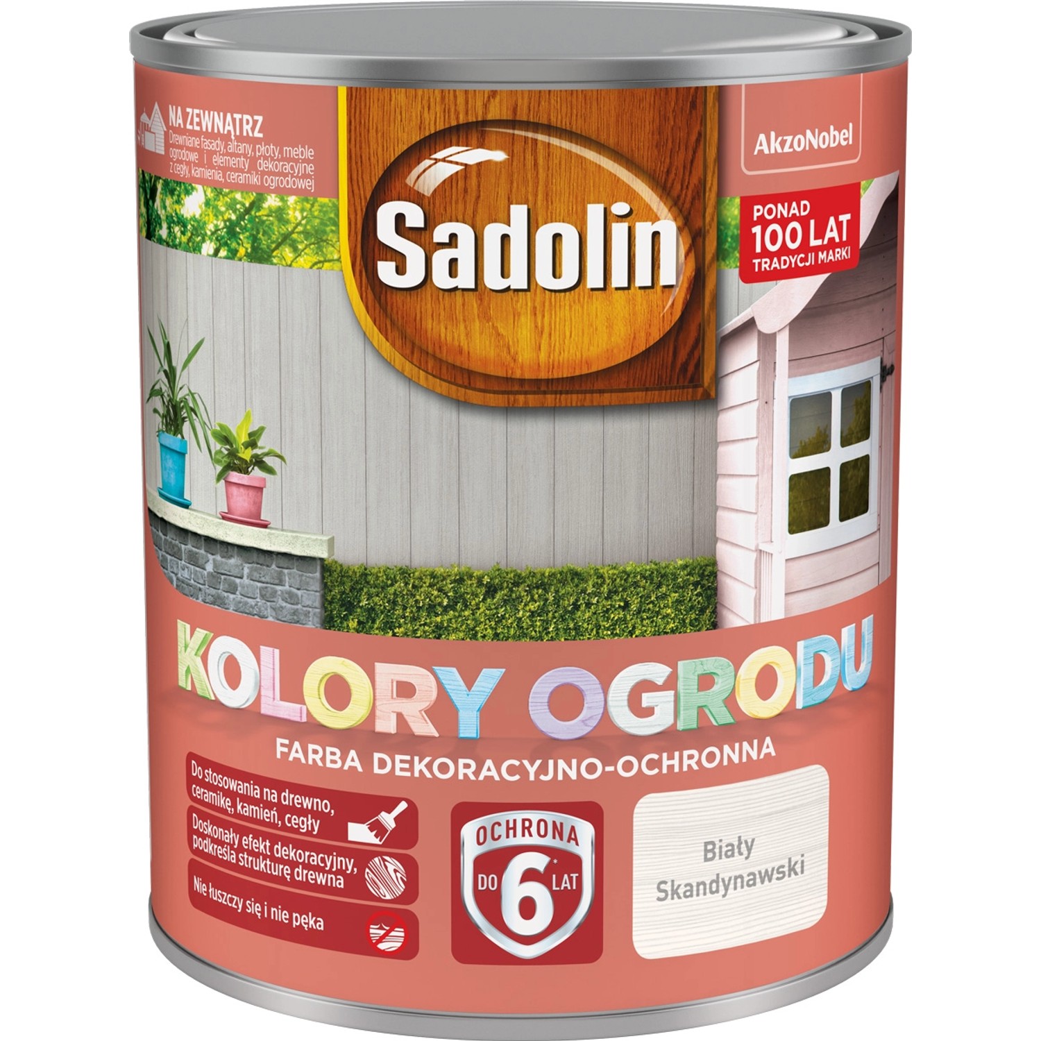 Sadolin Kolory ogrodu Biała skandynawia 700 ml