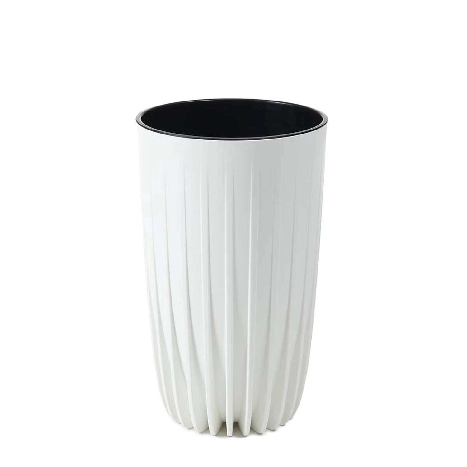 Donica Mira wysoka biały - śr. 25 cm