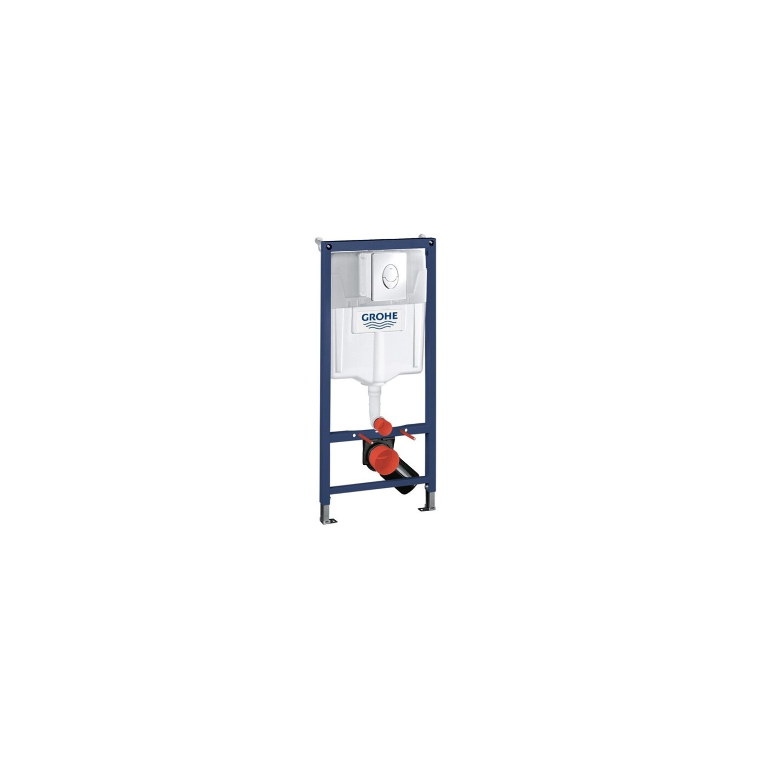 Grohe Stelaż WC podtynkowy Solido 3 w 1 Start przycisk chrom